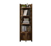 LYHXYLFT Scaffale Ad Angolo,Libreria Aperta Color Noce,Mensola Ad Angolo,Espositore Alto For Libri Ad Angolo Con Deflettori Adatto For Conservare Documenti,Riviste