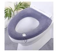 LYHYDMA Copri Tavoletta WC Copriwater for Sedile WC più Spessi, Morbidi e Caldi, in Tessuto Elasticizzato e Lavabile(Dark Grey)