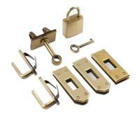 LYHYDMA Kit perCreazione di Borsa A Tracolla 7 Pezzi/Set Chiusura in Metallo con Pulsante di Blocco for Borsa da Donna Borsa a Tracolla Accessori Fai da Te(Cinnamon)