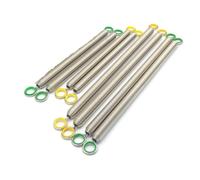 LYHYDMA Molla per Pilates Reformer 8 Pezzi Pilates Wall Board unità Trampolino di Legno Attrezzatura for Pilates Yoga e Meditazione Filo Musicale Set di Molle in Acciaio