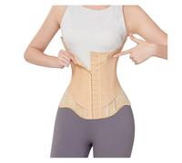 LYHYDMA Pancera post parto Body modellante for la vita delle donne, snellente, controllo della pancia, fitness, body post-parto, allenatore della vita, aderente, a clessidra(Beige,XXL)