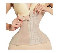 LYHYDMA Pancera post parto Shapewear for donne, cintura con cerniera for il controllo della pancia, fascia for allenamento dimagrante, corsetto for la vita(Beige,L(waist 71-76 cm))