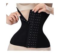 LYHYDMA Pancera post parto Shapewear for donne, cintura con cerniera for il controllo della pancia, fascia for allenamento dimagrante, corsetto for la vita(Black,L(waist 71-76 cm))
