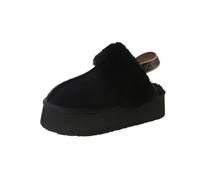 LYHYDMA Pantofole da Casa Scarpe da Donna Calde con Punta Chiusa Pantofole da Donna Pantofole Casual Concise Scarpe da Donna con Plateau da casa Scarpe da Donna(Black,39)