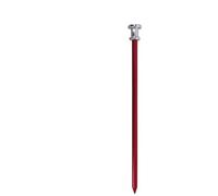 LYHYDMA Picchetti Tenda 6 pz 23 cm 9 Pollici baldacchino in Alluminio picchetti da Giardino Terra chiodo Resistente con Cavo Riflettente for Amaca Campeggio(Red)