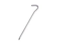 LYHYDMA Picchetti Tenda 9pc 18 Centimetri in Lega di Alluminio Punte for Tende con Gancio picchetti da Giardino for Amaca Campeggio Corda for Il Vento Tende a baldacchino(White)