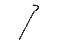 LYHYDMA Picchetti Tenda 9pc 18 Centimetri in Lega di Alluminio Punte for Tende con Gancio picchetti da Giardino for Amaca Campeggio Corda for Il Vento Tende a baldacchino(Black)