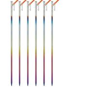 LYHYDMA Picchetti Tenda Picchetto for Tende for tettoia in Lega di Titanio, Resistente all'Usura, i Chiodi for picchetti for Tende da Campeggio all'aperto resistono alla flessione(8x400 6pcs)