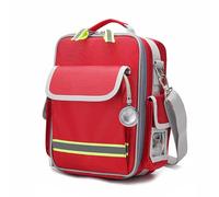 Lyirfan Borsa di emergenza vuota, borsa medica con manico e tracolla,borsa per forniture mediche, per assistenza domiciliare, escursioni all'aperto(Rosso)