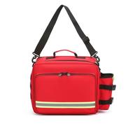 Lyirfan Grande kit di pronto soccorso, borsa professionale per primo soccorso, con manico e tracolla, borsa per traumi medici, per eventi di emergenza, viaggi, assistenza sanitaria domestica., Rosso