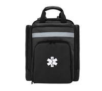 Lyirfan Zaino professionale di pronto soccorso vuoto, borsa medica tattica con riflettente, zaino medico di pronto soccorso di grande capacità per campeggio, escursionismo,Nero