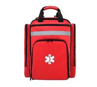 Lyirfan Zaino professionale di pronto soccorso vuoto, borsa medica tattica con riflettente, zaino medico di pronto soccorso di grande capacità per campeggio, escursionismo,Rosso