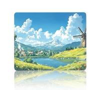 LYITZW 1 Piece Mouse Pad, Scenic Landscape Computer Keyboard Pad, Gaming Mouse Pad for Office and Home Use, Anti-Slip Base, High-Density Printing, Vibrant Colors, Durable Stitched Edge