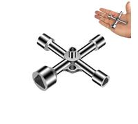 Lyivisk Chiave Triangolare Per Bidoni Della Spazzatura - 5 Misure (7/10/12/13/18mm) - Chiave Universale Per Paletti Di Chiusura, Contatori Gas/Acqua E Armadietti Elettrici