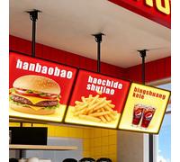 LYJIANGXIN 3PCS Monitor Pubblicitario Orientabile E Inclinabile, Schermo Pubblicitario Digitale Multifunzionale, Display Digitale di Segnaletica Come Pannello Menu Retroilluminato A LED