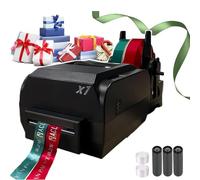 LYJIANGXIN Macchina per Nastri Personalizzata E Macchina Stampa Personalizzata, Stampante Nastro Raso Digitale da Tavolo con Supporto per Testo Personalizzato FaiDaTe, Loghi su Nastro Regalo