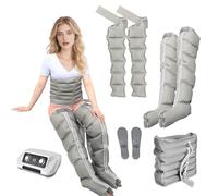 LYJIANGXIN Massaggiatore Gambe 6 Camere d'Aria Pressoterapia Linfodrenaggio Massaggio Elettrici Compressione d'Aria per Braccio, Gambe E Addome, Pressoterapia per Casa, alla Circolazione