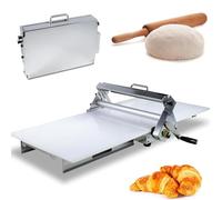 LYJIANGXIN Stendipasta Elettrico con Spessore Regolabile, Stendipasta Pieghevole, con Bordo di Srotolamento, Stendipasta Manuale, per Pizza, Croissant E Pasta Frolla