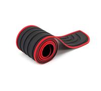 LYJXD Protezione Paraurti Posteriore Auto per Jeep Grand Cherokee 2022-2023 2024 2025 2026, Protettore del Bagagliaio Gomma Rear Trunk Davanzale Scuff Strip,90cm*7cm-Black-Red