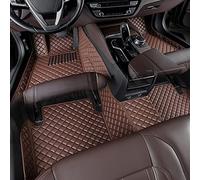 LYJXD Tappetino Auto per KIA Rio 2007-2012 2013 2014 2015 2016 2017, Copertura Completa Pelle Tappetini Abitacolo Tappeti Tappetino Impermeabile Antiscivolo Protezione,Coffee