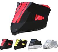 LYJXD Telo Coprimoto per Ducati Multistrada V4 V4S Sport 1200 1200S, Antipolvere Anti-Neve Rain Cover Anti UV Tutte Stagioni Telo Moto Protezione Accessori,Black-Red