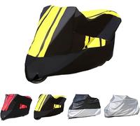 LYJXD Telo Coprimoto per Honda X-ADV 750 XADV 750 Forza 750 2021 2022 2023 2024 2025, Antipolvere Anti-Neve Rain Cover Anti UV Tutte Stagioni Telo Moto Protezione Accessori,Black-Yellow