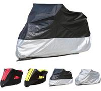 LYJXD Telo Coprimoto per Honda X-ADV 750 XADV 750 Forza 750 2021 2022 2023 2024 2025, Antipolvere Anti-Neve Rain Cover Anti UV Tutte Stagioni Telo Moto Protezione Accessori,Black-Silver
