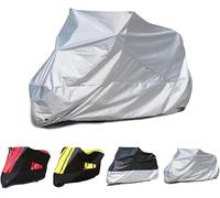 LYJXD Telo Coprimoto per Morini XCape X Cape X-Cape 650 650X, Antipolvere Anti-Neve Rain Cover Anti UV Tutte Stagioni Telo Moto Protezione Accessori,Silver