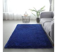 LYKEJI Tappeti per Camera dei Bambini Decorazione Soffici Tappeti Shaggy Tappeti Lunghi Morbidi per Soggiorno Tappeti Antiscivolo per Soggiorno Camera da Letto Tappetini (80x160cm, blu)