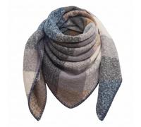 Lykofudi Sciarpa da donna, sciarpe invernali triangolari oversize con motivo a quadri colorati, sciarpa triangolare calda e morbida a quadri, foulard per donne e ragazze 198 × 150 cm
