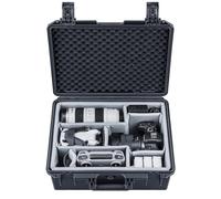 Lykus PVC1 Valigia Custodia Case rigida impermeabile con divisori imbottiti per fotocamere, obiettivi, droni DJI Mavic/Air/Mini duali