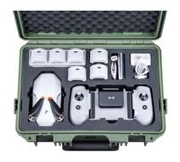 Lykus Titan AM100 - Custodia rigida impermeabile per Potensic Atom 2 Atom 3 assi/Atom SE/Atom LT Fly More Combo, supporta fino a 7 batterie [solo custodia], Verde, 14.2 x 10.2 x 5.7 inches, Astuccio