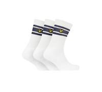 Lyle and Scott - Calzini sportivi da uomo, confezione da tre pezzi, in cotone, bianco, Taglia unica