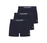 Lyle & Scott 3 paia di boxer da uomo Devon in cotone, confezione multipla, Peaccoat., XL