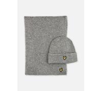 Lyle & Scott - Brushed Scarf And Beanie Set Grigio - Sciarpa y foulard T.U Grigio