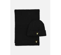 Lyle & Scott - Brushed Scarf And Beanie Set Nero - Sciarpa y foulard T.U Nero