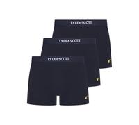 Lyle & Scott Devon - Boxer da uomo, confezione da 3, Peaccoat., M