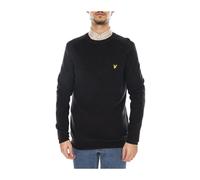 Lyle & Scott - Engineered Rib Crew Neck Jumper - - Knitwear - Uomo - Nero - S
