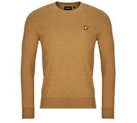 Lyle & Scott Felpa Cotton Merino Crew Neck Jumper in Marrone EU M