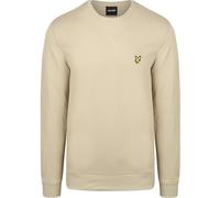 Lyle & Scott Felpa da uomo a maniche lunghe in cotone, Grigio tortora, L
