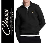 Lyle & Scott - Felpa lupetto 1/4 zip 100% cotone (J. Black) ML2022V