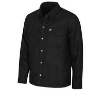 Lyle & Scott Giacca Casual Uomo con sovracamicia Spazzolata - Nero Intenso - L