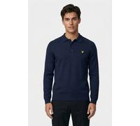 Lyle & Scott Golf Long Sleeve Knitted Polo Ryder Blue Taglia: M | Maglioni a maglia Outlet | Uomo | Blu