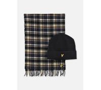 Lyle & Scott - Lambswool Blend Scarf And Beanie Set Blu - Sciarpa y foulard T.U Blu