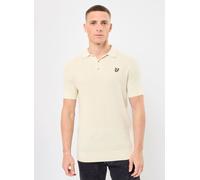 Lyle & Scott - Linen Blend Knitted Polo Beige - Abbigliamento M Beige