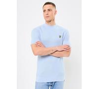 Lyle & Scott - Linen Blend Knitted T-Shirt Blu - Abbigliamento S Blu