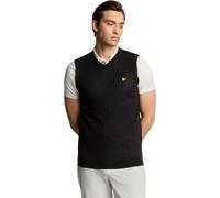 Lyle Scott Maglia con scollo a V in misto merino, nero