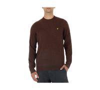 Lyle & Scott - Maglia Girocollo in Misto Lana a Maniche Lunghe - - Knitwear - Uomo - Marrone - M