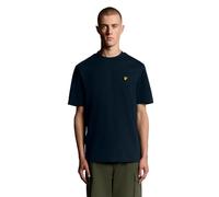 Lyle & Scott Maglietta da uomo oversize | maglietta da uomo con scollo rotondo e logo aquila reale sul petto | XS-XXL, Z271 Dark Navy, S