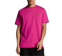 Lyle & Scott Maglietta da uomo tinta unita, Fucsia, XXL